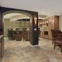 Lower level basement with bar