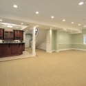 Basement with bar