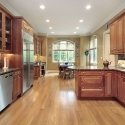 Kitchen with wood cabinetry